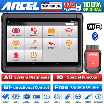 ANCEL X6 OBD2 Car Scanner Bi-directional Diagnostic Tablet Scan Tool All Systems