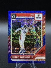 2024-25 Optic Robert Williams III Blue Shimmer /75 #139 Portland Trail Blazers