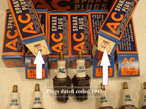 ( 1 ) .. ‘NOS’ AC-83 Com. Spark Plug .. 18mm Threads .. Circa 1940’s .. USA Made - Picture 4 of 22