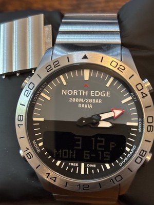 North Edge Gavia2 Altimeter Compass Barometer 45 Mm Case 200 Meters