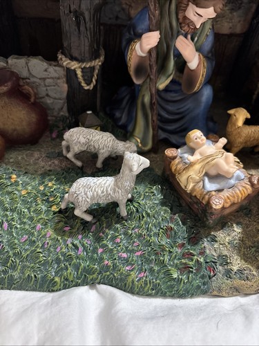 Belén Thomas Kinkade Hawthorne Village Star of Hope Creche 2001-2002 Ltd. - Imagen 4 de 24