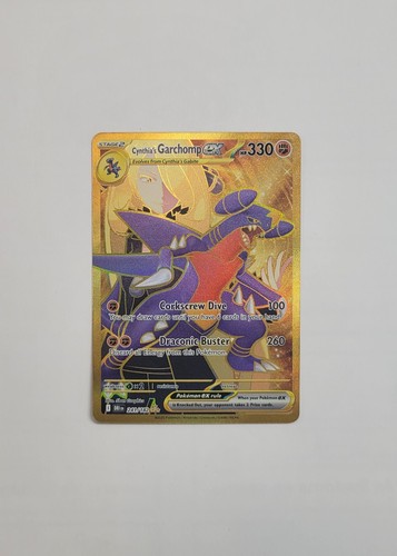 Cynthia's Garchomp EX 241/182 Destined Rivals Gold Hyper Rare Card - Picture 1 of 2