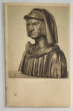 Postcard....Statue Lorenzo de Medici by Verrochio, Chrome 