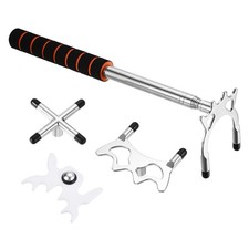 EVA Billiard Pool Cue Stick Bridge with Low/High/Cross Bridge Head Silver/White