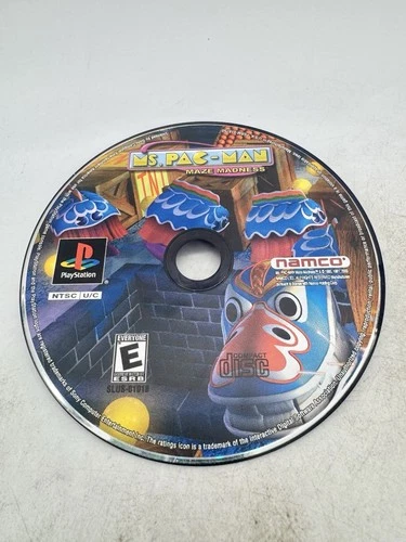 Ms. Pac-Man Maze Madness PS1 PlayStation 1 Disc Only - Tested