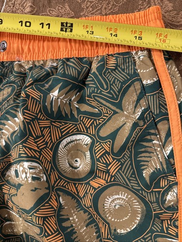 Maamgic Swim Trunks Lined M Board Shorts Pockets Leopard Hawaiian Floral Mens - Picture 6 of 7
