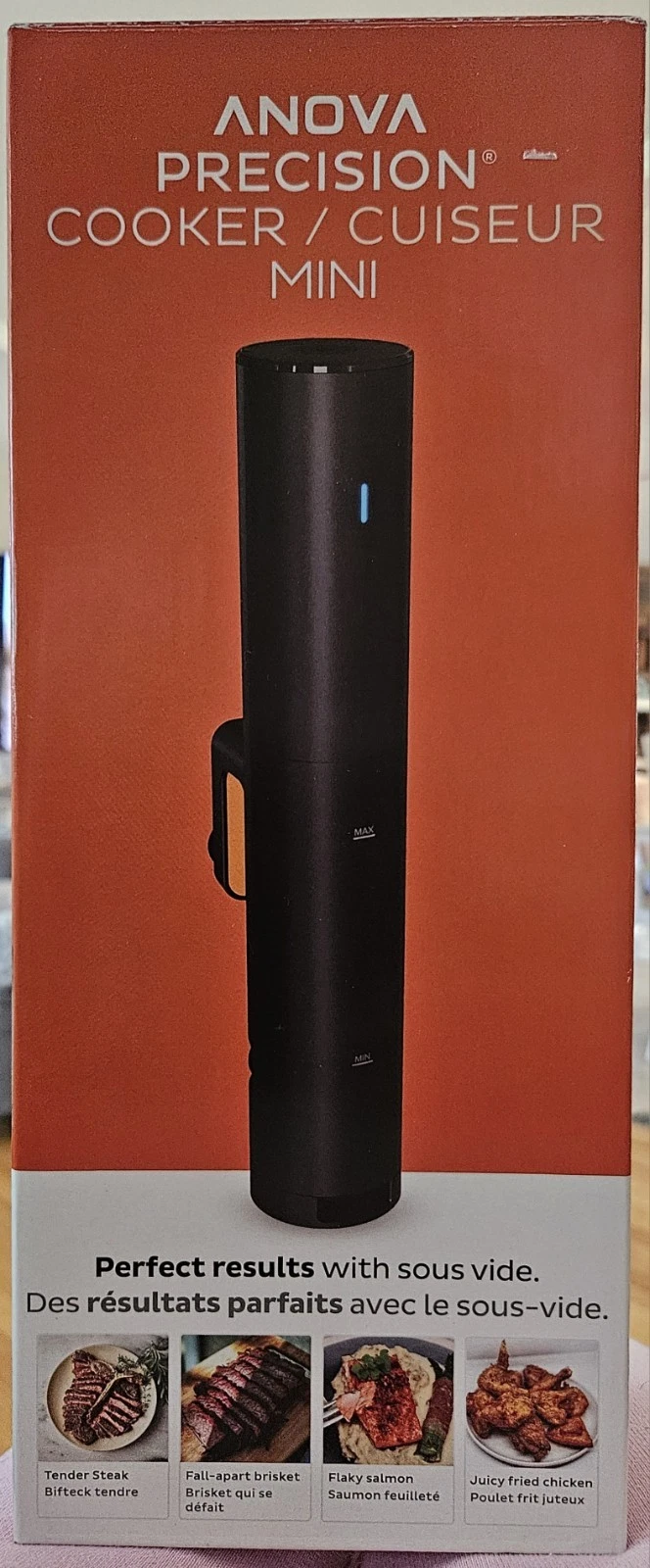 ANOVA SOUS VIDE PRECISION COOKER/CUISEUR MINI 850W, AN300-US00 BLK, NEW IN BOX
Opens in a new window