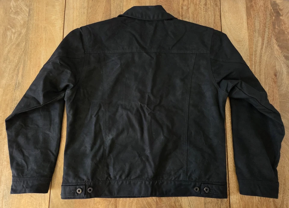 Filson Tin Cloth Short Lined Cruiser Jacket | Large | Black | MSRP $359 - Image 2 of 4