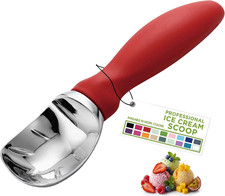 Heavy Duty Ice Cream Scoop with Comfortable Handle - Professional Ice Cream Scoo