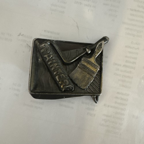 Vintage Painter Belt Buckle 1982
