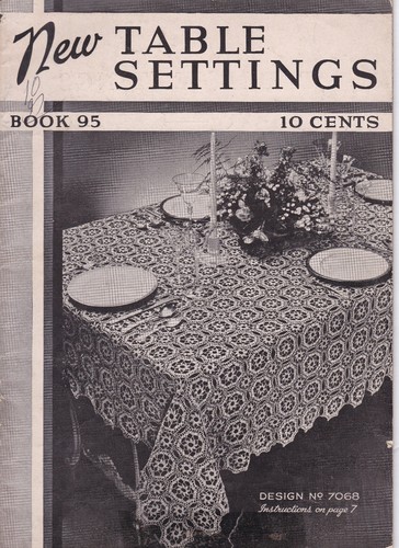 New Table Settings Book 95 (1937, Vintage Craft Magazine) - Picture 1 of 2