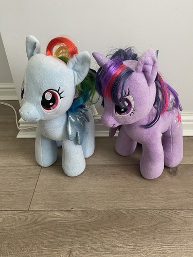 Build A Bear My Little Pony Pinkie Pie, Rainbow Dash, Twilight Sparkle Plush Toy