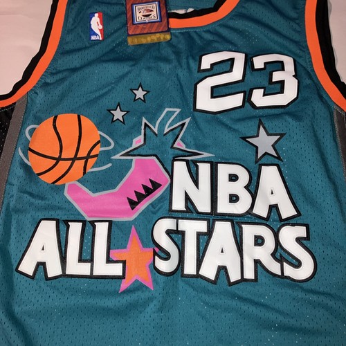 VINTAGE HARDWOOD CLASSICS AUTHENTIC MITCHELL NESS 1996 ALL STAR #23 Jordan XL - Picture 4 of 7