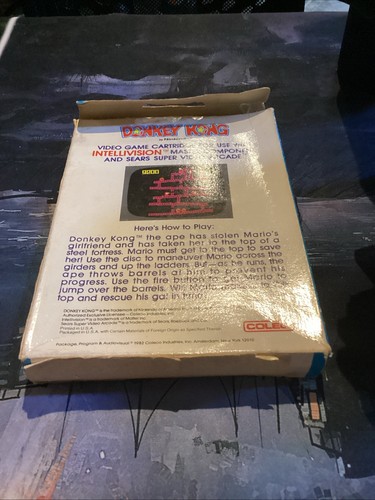 Vintage 1982 Coleco Donkey Kong By Nintendo Intellivision - With Manual - Picture 2 of 10