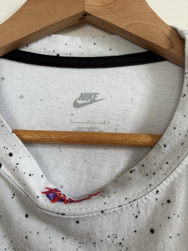 Nike Shirt Mens Large Sportwear Freestyle Max90 Graphic Tee White Off Graffiti - Picture 11 of 15