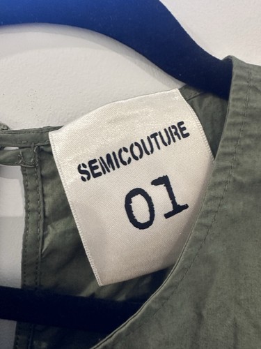 Semicouture Cotton Shift Dress 42 - Picture 4 of 5