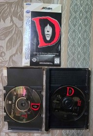 D Sega Saturn (1996) USED Ex-Blockbuster Rental Good Condition W/ Manual & Case