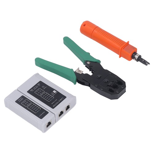 Kit D'outils De Réparation Réseau Pince Pour Câble De Connecteur RJ Coupleur RJ4 - Afbeelding 2 van 12