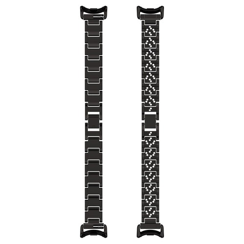 Triple Bead Full Diamonds Metal Watch Strap for Xiaomi Band 9/9 NFC/8/8 NFC - Picture 10 of 27