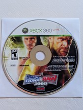 WWE SmackDown vs. Raw 2009 (Microsoft Xbox 360) DISC ONLY (Sticker on ring)