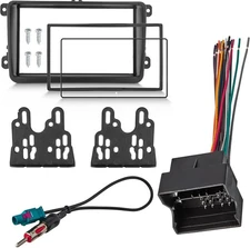 NuIth Double DIN Radio Dash Kits+Stereo Wire Harness with Antenna... 