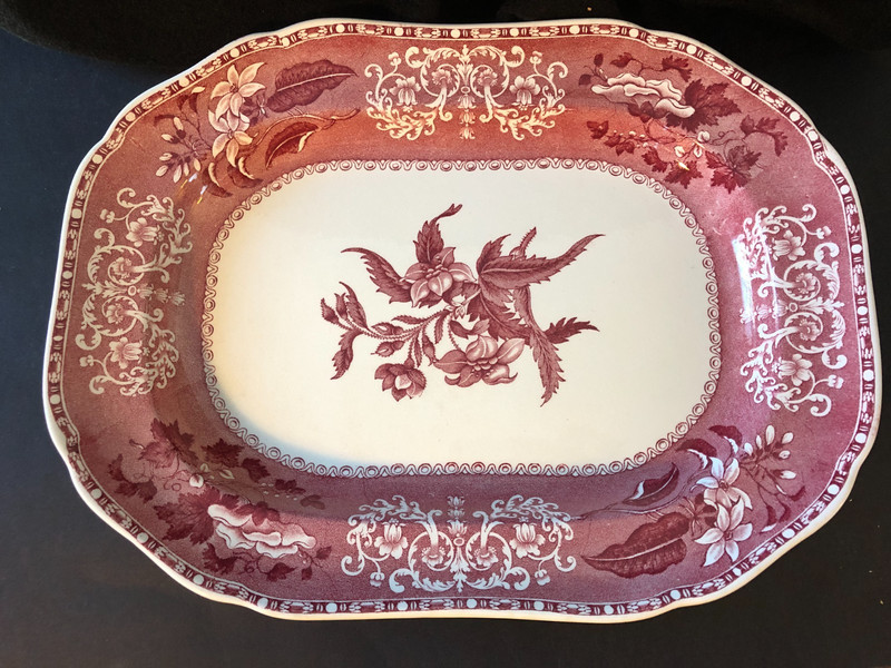 Copeland Spode Camilla RED 12 1/2" x 9 1/2" Serving Platter – Old Stamp England