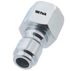 100 pack Pressure Washer 3/8" Female NPT - Quick Connect Plug Zinc Coupler