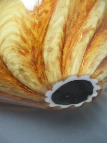 Vintage Amber Princess House Murano Art Glass Hand Blown Dish - k5 sb - Picture 7 of 11