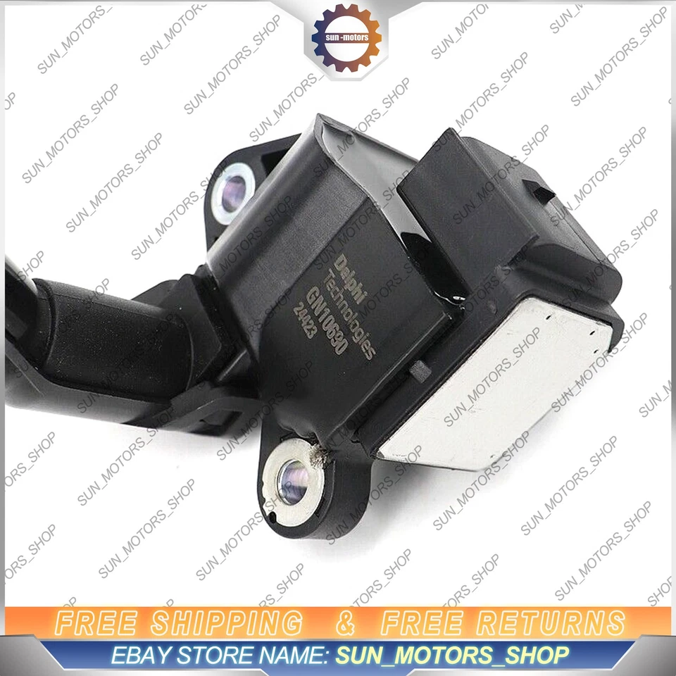 4PCS DELPHI Ignition Coil for Mercedes-Benz E300 C300 CLA250 2.0L A2749060600 - Image 4 of 4