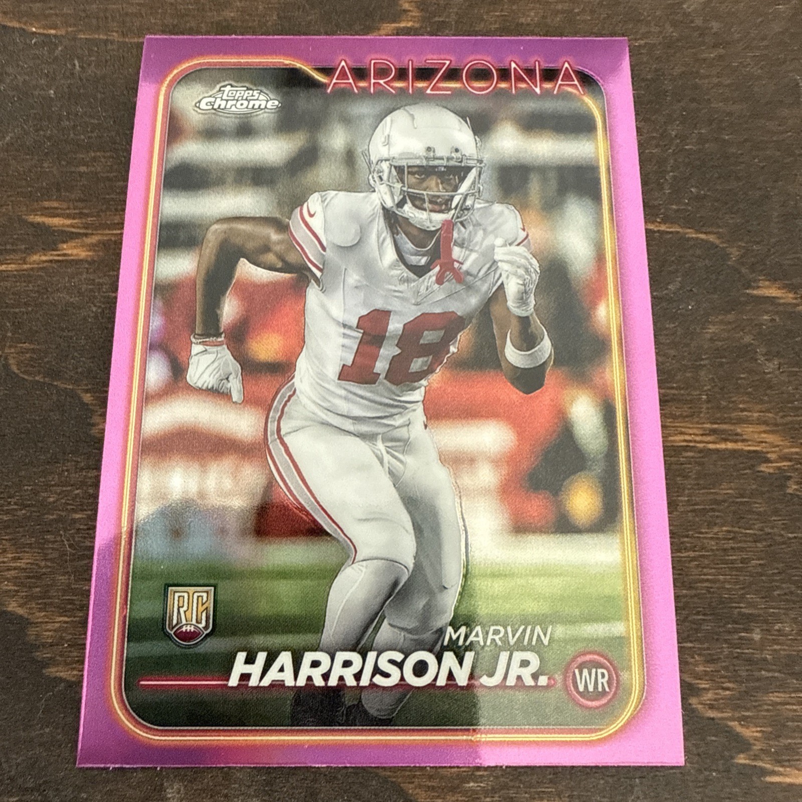 2024 Topps Chrome - Rookies Marvin Harrison Jr. #204 Pink Refractor (RC)