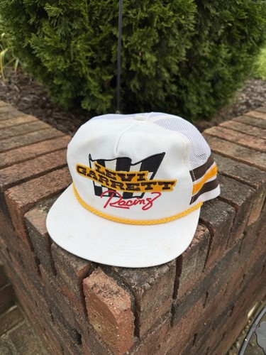 Vintage Levi Garrett 3 Stripe K Products Mesh Snapback Trucker Hat Made In USA