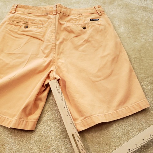 Chaps pantaloncino uomo 32 regular chino arancione piatto davanti cotone golf 4 tasche - Foto 5 di 9