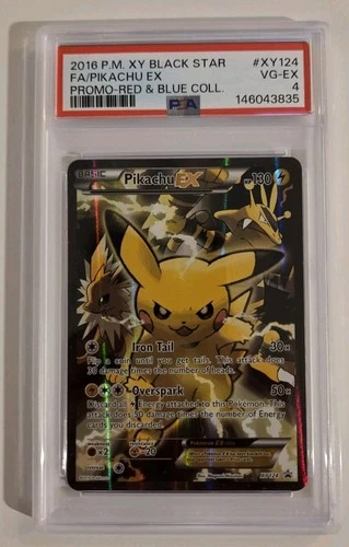 Pokemon 2016 XY Generations Red & Blue Collection Pikachu EX XY 124 PSA 4