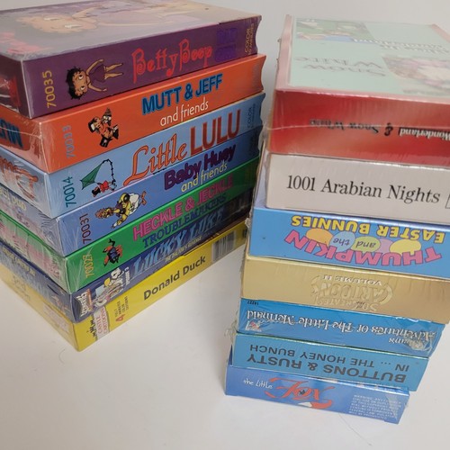 Vintage Cartoon VHS Lot of 14 Sealed Betty Boop, Elmer Fudd Lucky Luke & More - Picture 11 of 11