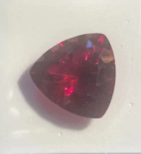 Gorgeous 14.5 Carat 16x16mm Crimson Red Topaz Trillium Cut