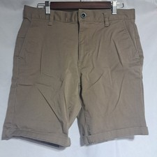 RVCA Mens 32 Weekend Fit Stretch 20" Chino Shorts Tan