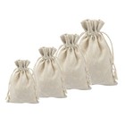 4Pcs Drawstring Lavender Sachets for Tea and Jewelry Storage