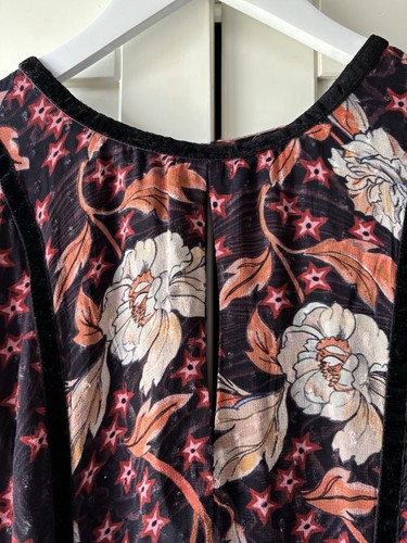 Temperley London x Anthropologie Mixed-Print Tiered Mini Dress UK size 16 - Picture 9 of 12