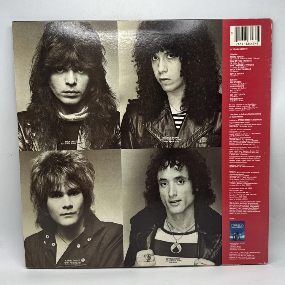 Quiet Riot - Metal Health - 1983 US 1st Press Album (NM) Ultrasonic Clean - Image 2 of 4