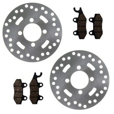 2 Front Disc Brake Rotors & Brake Pads for Yamaha YFZ450, YFZ450R & YFZ450X