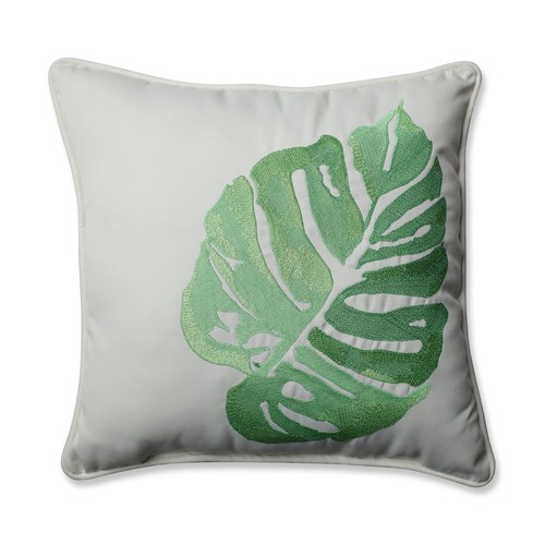 Tropic Floral Indoor/Outdoor Accent Throw Pillow, Plush Fill, Weather, and Fa...