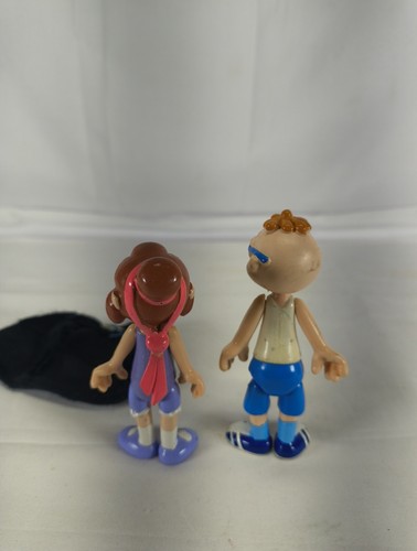 Vintage 1984 80s Alvin & The Chipmunks Simon and Jeanette Miller 3" Figures - Picture 3 of 5