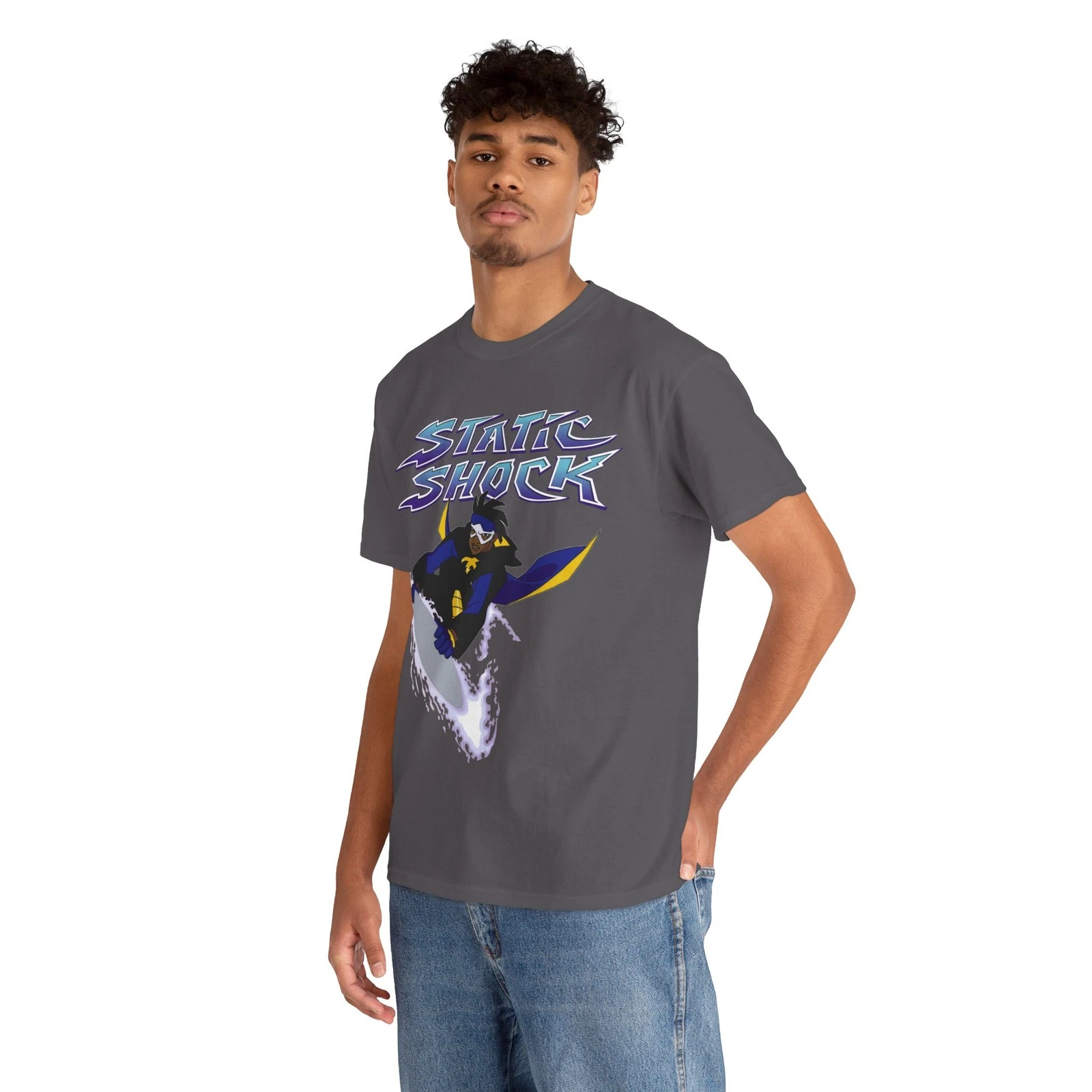 Static Shock T-Shirt - Milestone Comics - WB - DC Comics - Virgil Hawskin