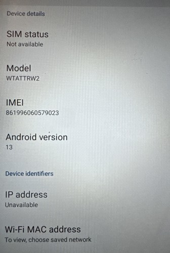 ATT Vista WTATTRW2 (ATT) Smartphone Good Used Fast Ship Gray Android 13 - Picture 2 of 3