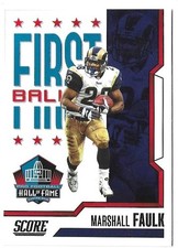 2023 Score - First Ballot Marshall Faulk #8 St Louis Rams LA Rams NFL HOF