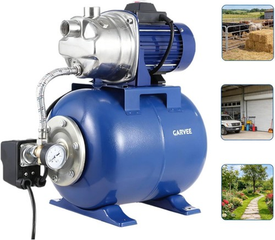 #ad 1.6 HP Shallow Well Pump with Pressure Tank 1320 GPH Irrigation Booster Pump $220.89