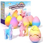 Coodoo Unicorn Hatching Rainbow Eggs for Kids - 6 Pack Unicorn Toys for Boys &