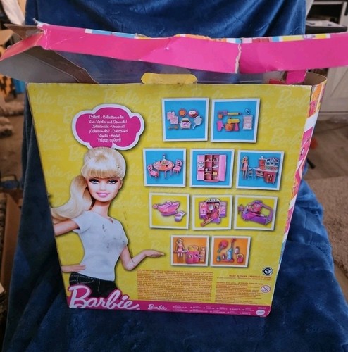 REAR AFRICAN AMERICAN ~ BARBIE In Pink Bathtub 2010 # V9438 New In Damaged Box - Picture 6 of 10