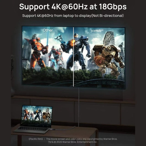 3M DISPLAY PORT CABLE DP DP 3 METERS 300CM 4K 60HZ UHD QHD 2K 144HZ NON LOCKING - Picture 4 of 13
