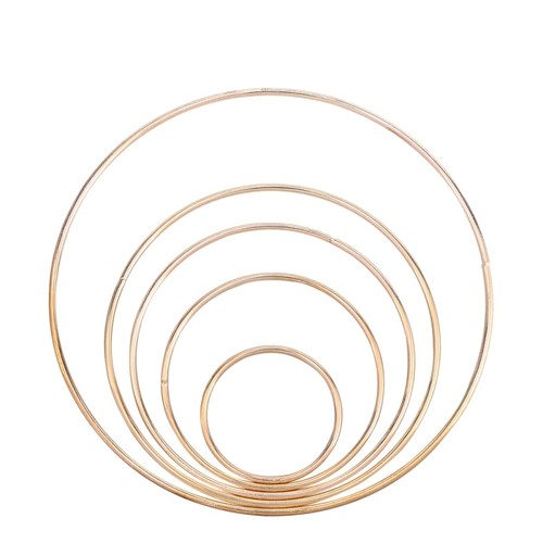 5 Pcs Dream Catcher Material Metal Rings for Diy Craft Hoops Crafts Iron